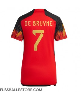 Günstige Belgien Kevin De Bruyne #7 Heimtrikot Damen WM 2022 Kurzarm